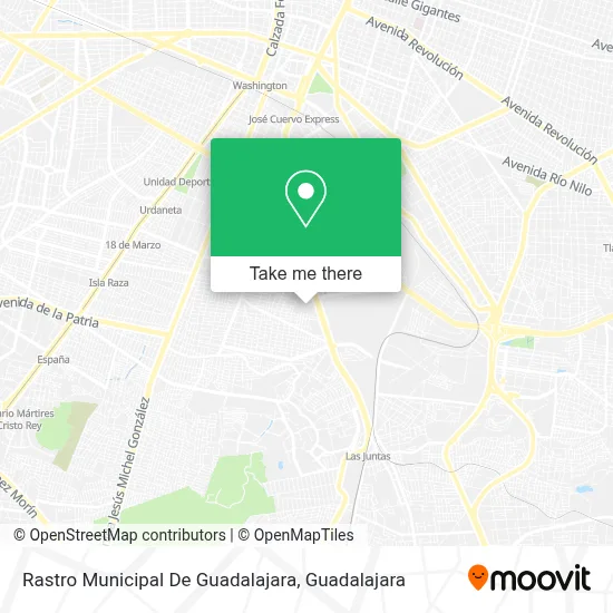 Rastro Municipal De Guadalajara map