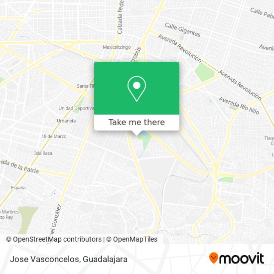 Mapa de Jose Vasconcelos