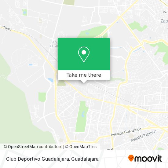 Club Deportivo Guadalajara map