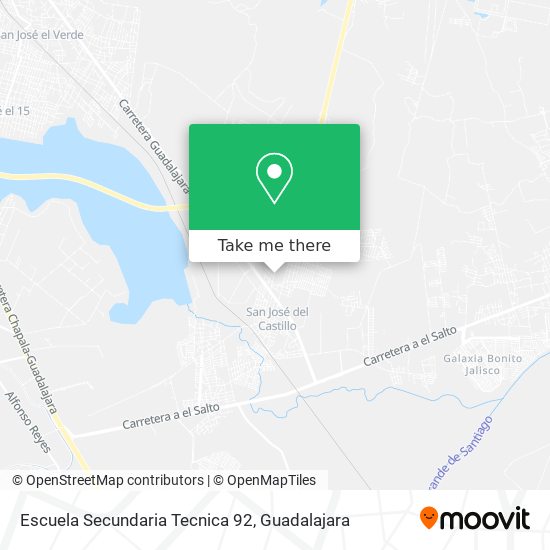 Mapa de Escuela Secundaria Tecnica 92