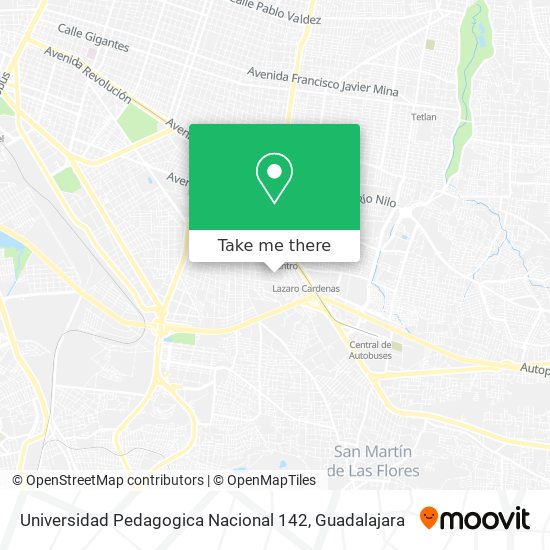 Mapa de Universidad Pedagogica Nacional 142