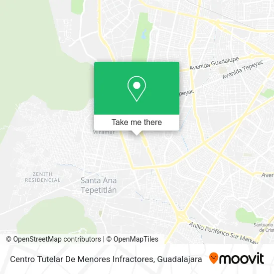 Centro Tutelar De Menores Infractores map