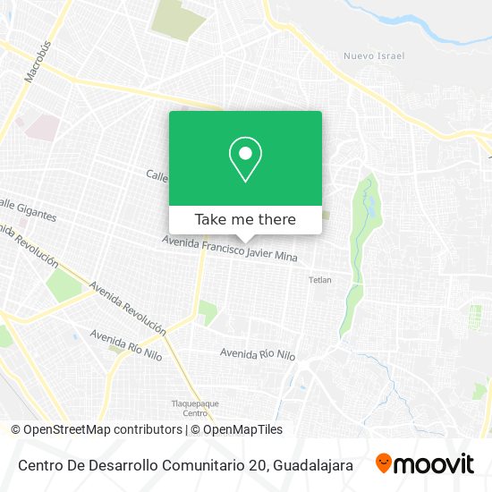 Centro De Desarrollo Comunitario 20 map