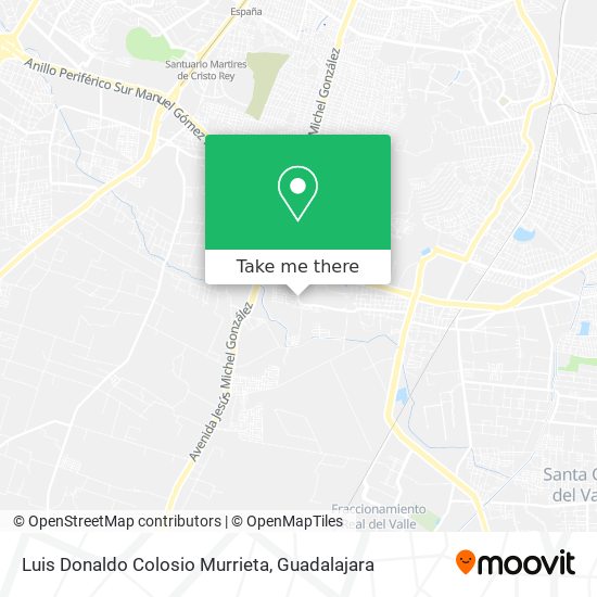 Mapa de Luis Donaldo Colosio Murrieta