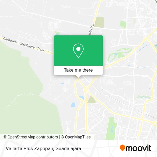 Vallarta Plus Zapopan map