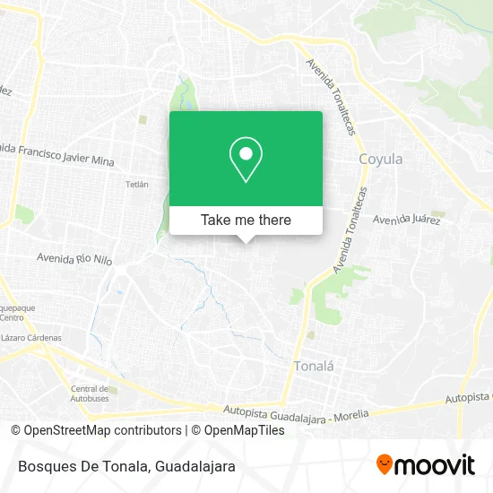 Bosques De Tonala map