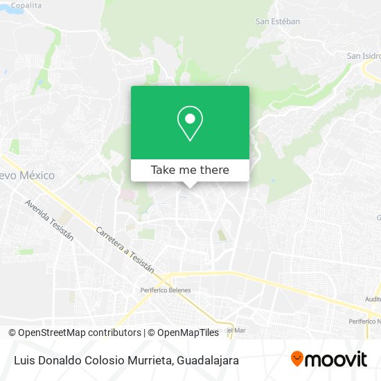 Luis Donaldo Colosio Murrieta map