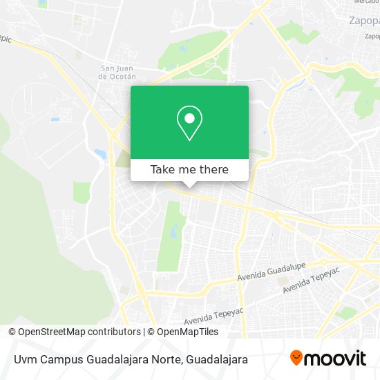 Uvm Campus Guadalajara Norte map