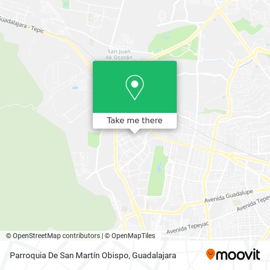 Mapa de Parroquia De San Martín Obispo