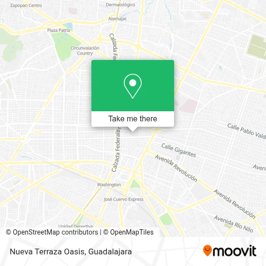 Nueva Terraza Oasis map