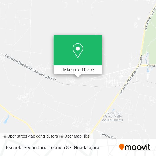 Escuela Secundaria Tecnica 87 map