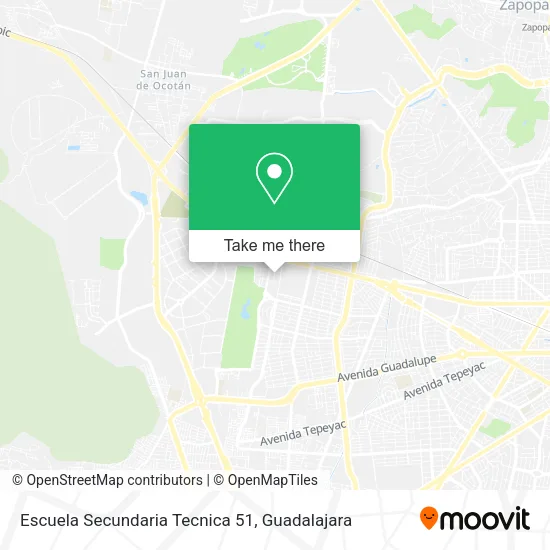 Escuela Secundaria Tecnica 51 map