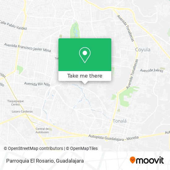 Mapa de Parroquia El Rosario