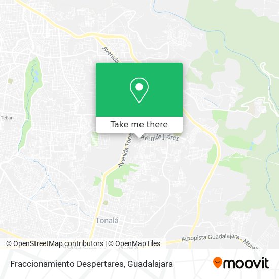 Fraccionamiento Despertares map