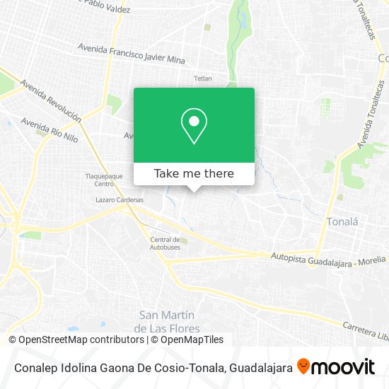 Mapa de Conalep Idolina Gaona De Cosio-Tonala