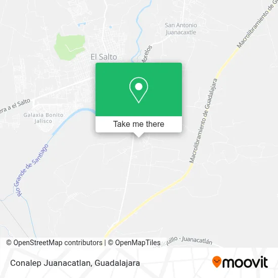 Conalep Juanacatlan map