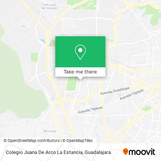 Mapa de Colegio Juana De Arco La Estancia