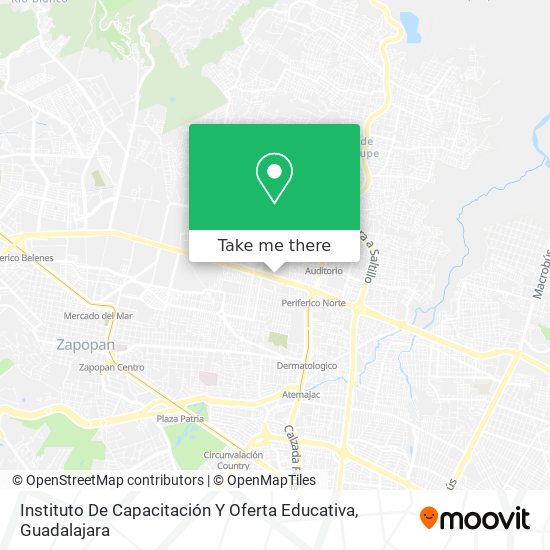 Mapa de Instituto De Capacitación Y Oferta Educativa