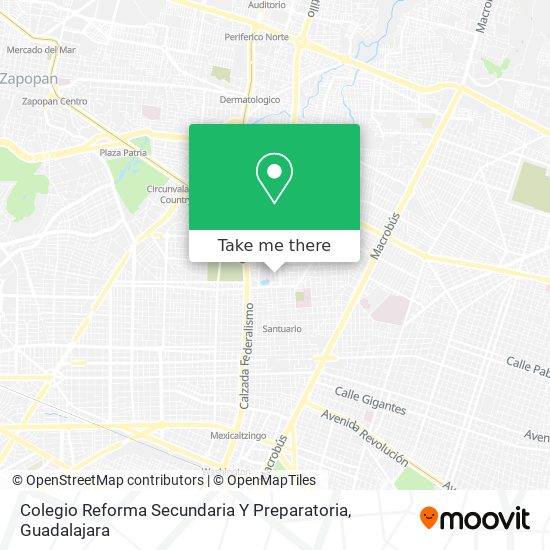 Mapa de Colegio Reforma Secundaria Y Preparatoria