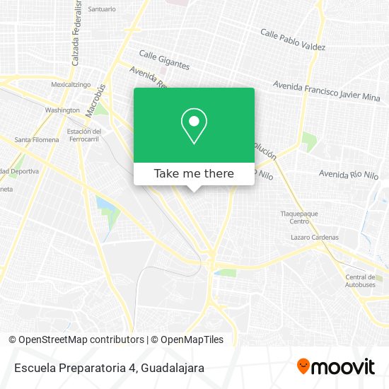 Mapa de Escuela Preparatoria 4