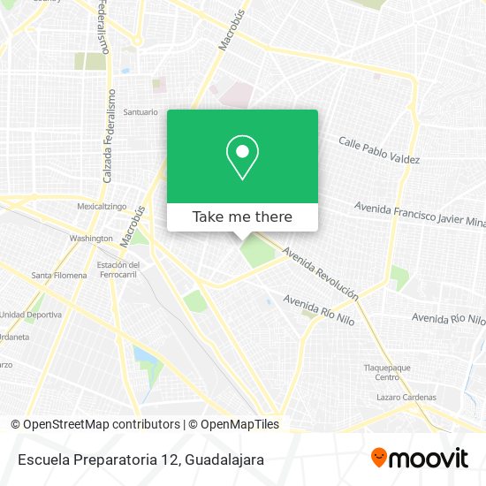 Escuela Preparatoria 12 map