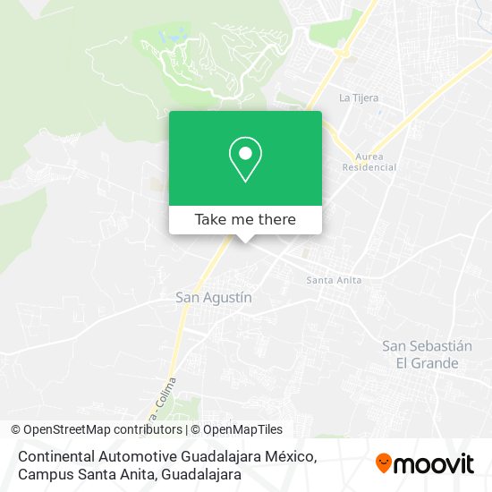 Continental Automotive Guadalajara México, Campus Santa Anita map