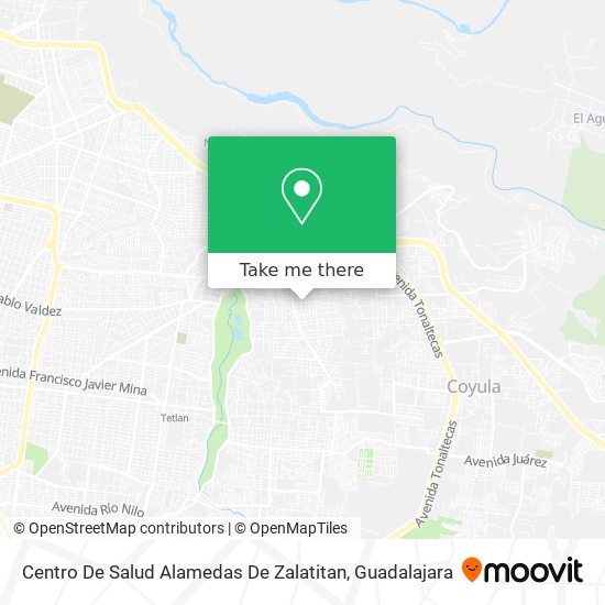 Mapa de Centro De Salud Alamedas De Zalatitan