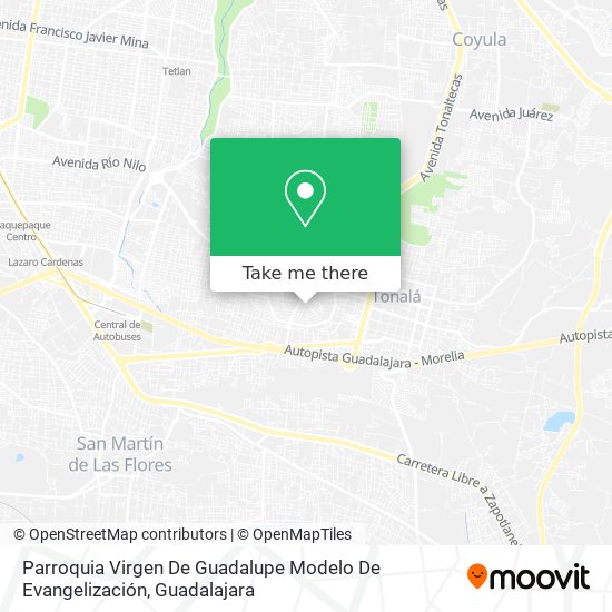 Parroquia Virgen De Guadalupe Modelo De Evangelización map