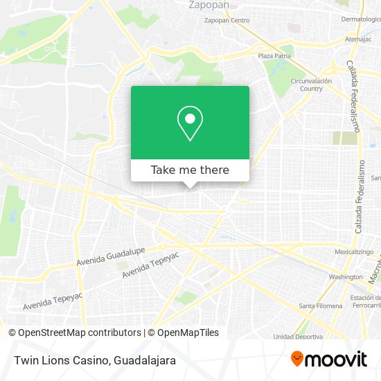 Mapa de Twin Lions Casino