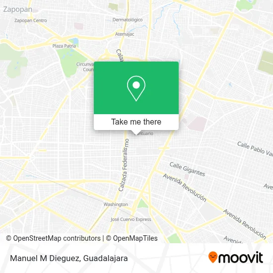 Manuel M Dieguez map