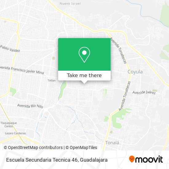 Mapa de Escuela Secundaria Tecnica 46