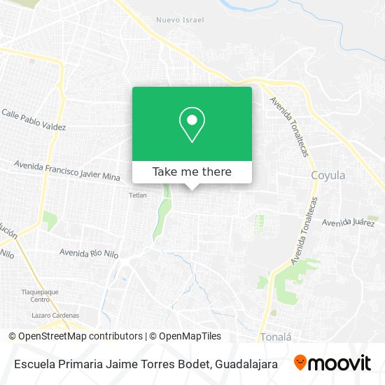 Mapa de Escuela Primaria Jaime Torres Bodet