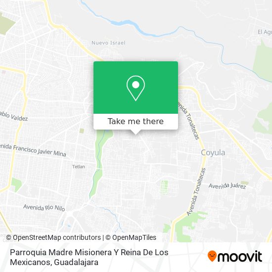 Parroquia Madre Misionera Y Reina De Los Mexicanos map