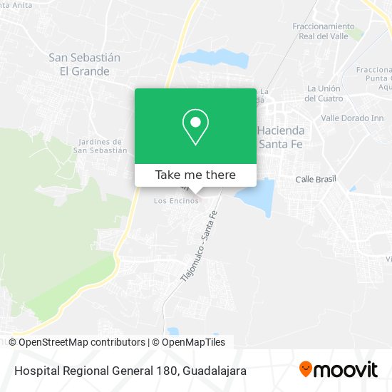 Mapa de Hospital Regional General 180