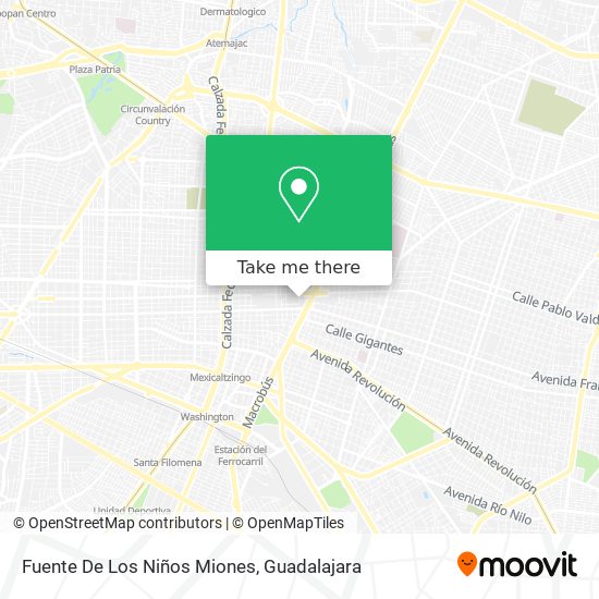 Fuente De Los Niños Miones map