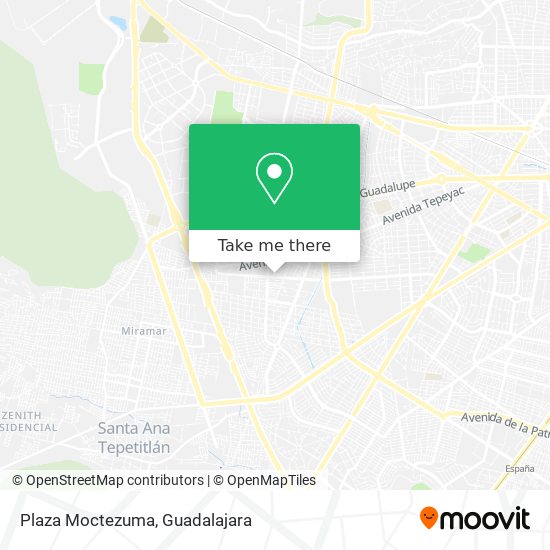 Mapa de Plaza Moctezuma