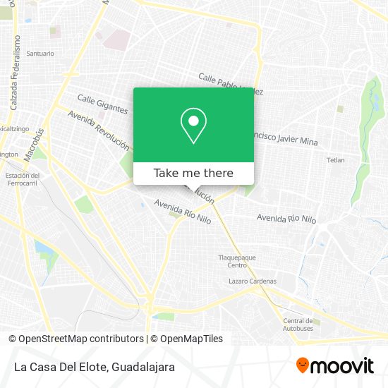 La Casa Del Elote map