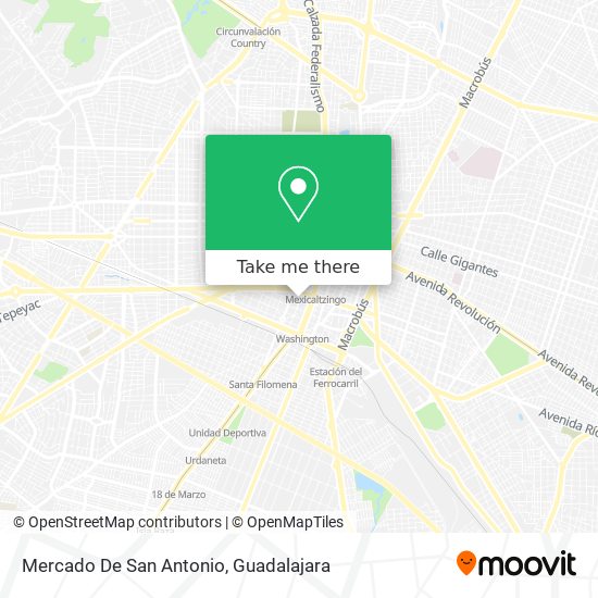 Mapa de Mercado De San Antonio