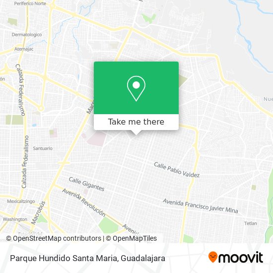 Mapa de Parque Hundido Santa Maria