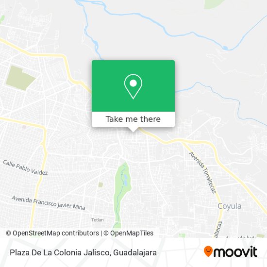 Mapa de Plaza De La Colonia Jalisco
