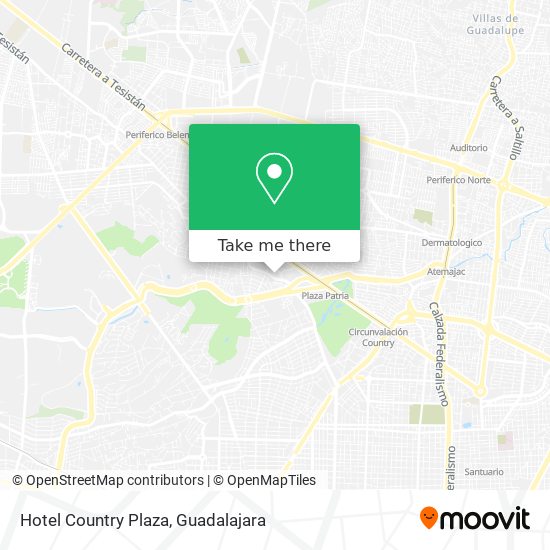 Hotel Country Plaza map