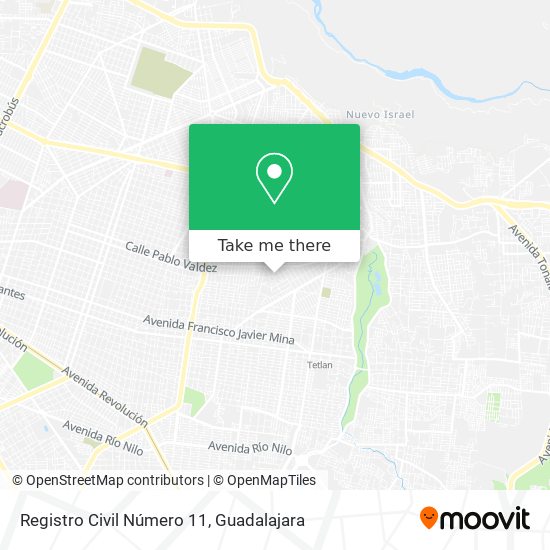 Registro Civil Número 11 map