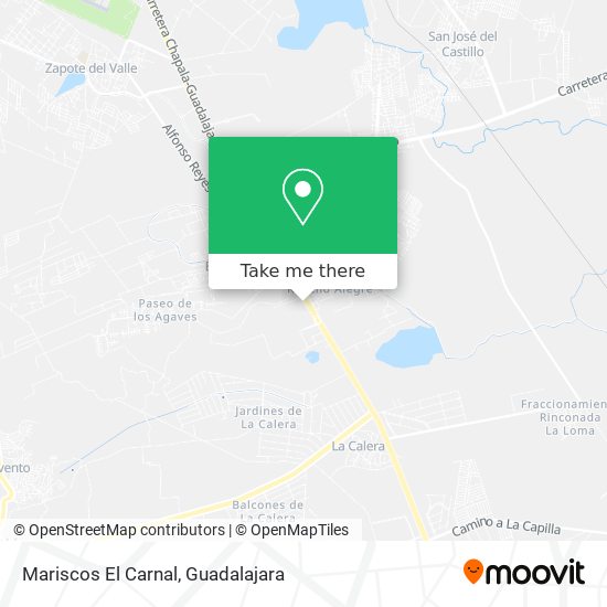 Mapa de Mariscos El Carnal