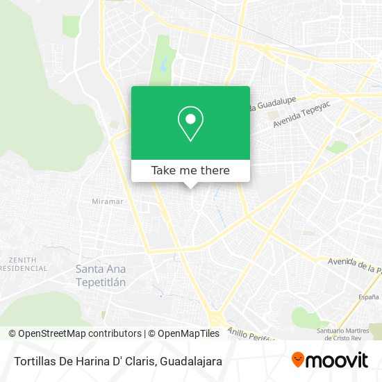 Tortillas De Harina D' Claris map