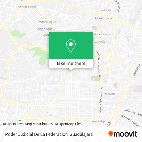 Poder Judicial De La Federación map