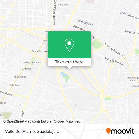 Valle Del Álamo map