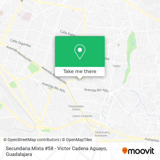Secundaria Mixta #58 - Victor Cadena Aguayo map