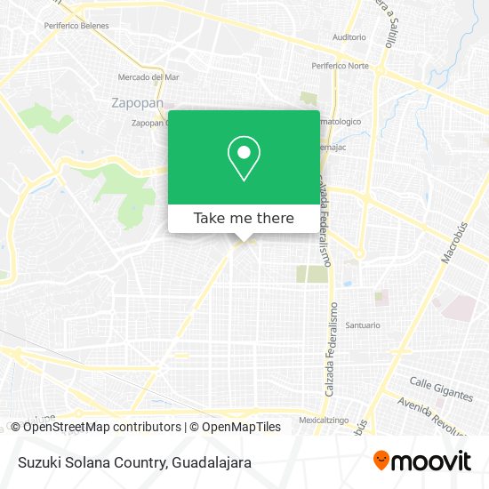 Suzuki Solana Country map