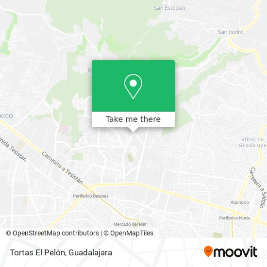 Mapa de Tortas El Pelón
