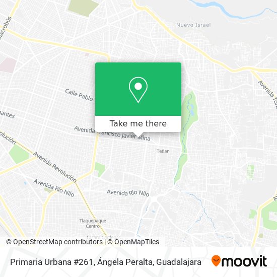 Primaria Urbana #261, Ángela Peralta map
